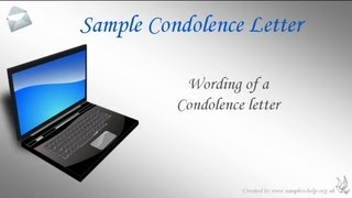 How to write a condolence letter [upl. by Ocer575]