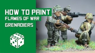 How To Paint German Grenadiers  Flames Of War Tutorial [upl. by Joslyn829]