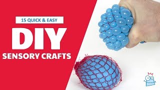 15 Quick amp Easy Sensory Crafts For Kids [upl. by Yelrak214]