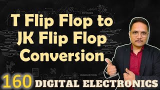 T Flip Flop to JK Flip Flop Conversion Designing Steps and Circuit [upl. by Niras]