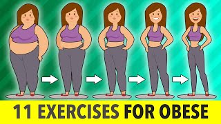 11 Exercises For Obese Beginners At Home [upl. by Jerman647]