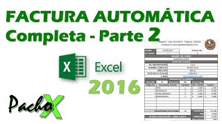 Crear factura automática completa en Excel  Incluye Listas Función SI BUSCARV y Macros  PARTE 2 [upl. by Sivlek]