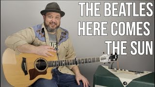 The Beatles Here Comes The Sun Guitar Lesson  Tutorial [upl. by Hawthorn]