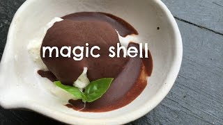 How to Make Magic Shell Selfhardening Chocolate Sauce Recipe [upl. by Ehlke]