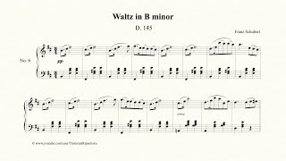 Schubert Waltz in B minor Op 18 No 6 D145 [upl. by Ungley439]