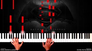 Hans Zimmer amp Junkie XL  Batman v Superman  Beautiful Lie Piano Version  Sheet Music [upl. by Aiht86]