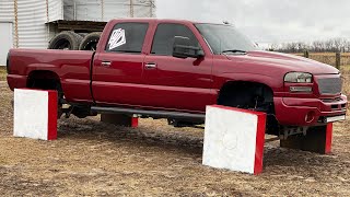 Truck on Square wheels drives 50mph Proving Mythbusters Wrong [upl. by Ardnaeel]