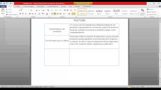 Como hacer los cuadros en documento de word [upl. by Ledif]