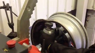 Buckled alloy wheel repair [upl. by Beckett]