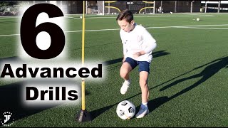 6 ADVANCED Football Training Drills  Improve 1st touch passing awareness amp skills  JonerFootball [upl. by Nero695]