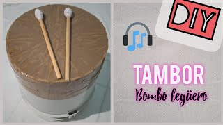 DIY Tambor  Bombo legüero con materiales reciclados [upl. by Lavina]