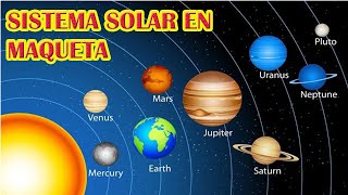 Maqueta Del Sistema Solar CON UNICEL [upl. by Anirat]