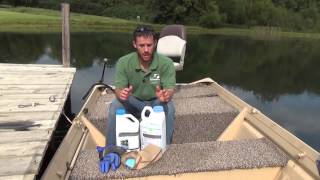 Aquatic Weed Control Using Herbicides to Control Filamentous Algae in Ponds [upl. by Arty]