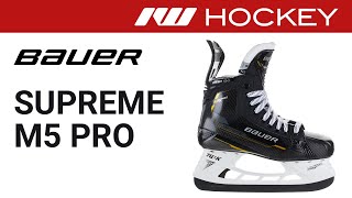 Bauer Supreme M5 Pro Skate Review [upl. by Ellehcyt137]