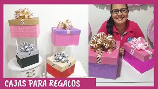 CÓMO HACER CAJAS PARA REGALO PASO A PASO Casa Carmelo [upl. by Casilda558]