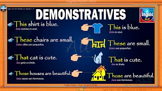 ADJETIVOS Y PRONOMBRES Demostrativos En Ingles – DIFERENCIA demonstrative adjectives and pronouns [upl. by Yluj]