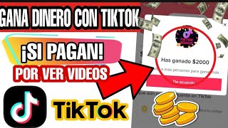 Como ganar dinero en tiktok viendo videos  Tiktok paga por ver videos  Como monetizar en tiktok [upl. by Acsot85]