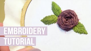 How to embroider a rose [upl. by Eidahs]