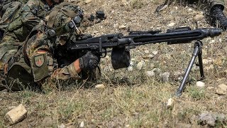 German Army MG3 Machine Gunners in Action [upl. by Tilagram248]