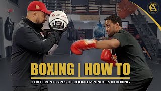 Boxing  How To  3 Different Types of Counter Punches in Boxing [upl. by Chapa]