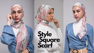 Hijab Tutorial 101 Easy Quick amp Simple Styles using a Square Scarf [upl. by Anelhtak]