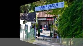 Camp site Fiesa  Portoroz Piran  camping Slovenia [upl. by Eimirej]