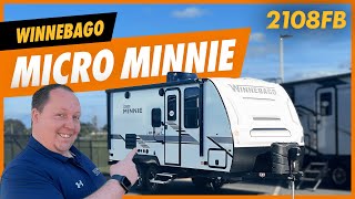 Winnebago Micro Minnie 2108FBS  Tiny Trailer [upl. by Abagael]