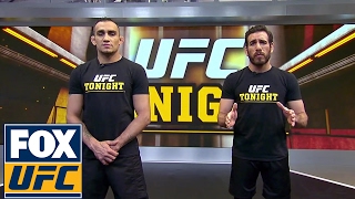 Tony Ferguson demonstrates a DArce choke with Kenny Florian  UFC TONIGHT [upl. by Yerocaj]