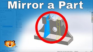 SOLIDWORKS How to Mirror a Part [upl. by Adnical767]