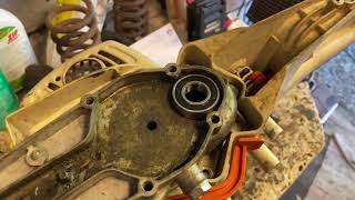 Stihl HS45 Hedge Trimmer clutch bearing replacement and testing [upl. by Biegel572]