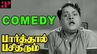 Parthaal Pasi Theerum Movie Comedy  Sivaji  Gemini Ganesan  Savithri  Thangavelu  M Saroja [upl. by Lippold]