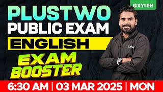 Plus Two Public Exam English  Exam Booster  Xylem Plus Two [upl. by Zielsdorf]