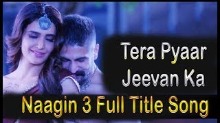 Tera Pyaar Jivan Ka Hai Aaina Lyrics  Naagin 3 Title Song [upl. by Appilihp]