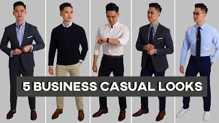 What Is Business Casual  5 Minimal Business Casual Outfit Ideas [upl. by Suez103]