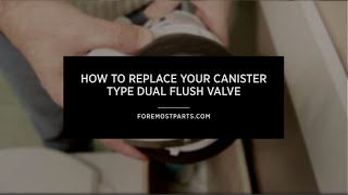 How To Replace Your Canister Type Dual Flush Valve [upl. by Oiratno]