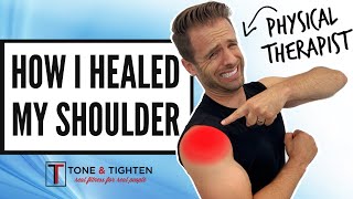 Physical Therapist FIXES His Shoulder Pain  So Can You [upl. by Ecilef]