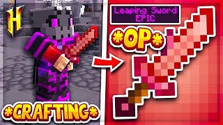 Hypixel Skyblock  CRAFTING MY OP LEAPING SWORD l Minecraft Skyblock 57 [upl. by Eetnahs]