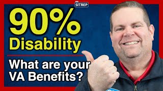 VA Benefits with 90 ServiceConnected Disability  VA Disability  theSITREP [upl. by Howie]