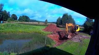 Pond digging timelapse [upl. by Rorke579]