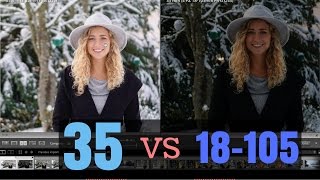 Sony 18105 F4 vs Sony 35mm F18 [upl. by Evante925]