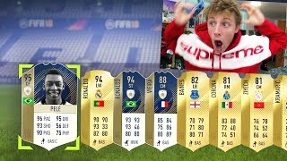 95 PELE amp 94 RONALDO IN THE MOST ICONIC FIFA 18 PACK OPENING [upl. by Melburn22]