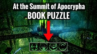 BOOK PUZZLE  At the Summit of Apocrypha  Skyrim Remastered Guide [upl. by Deering194]