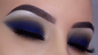 Classic Navy Smokey Eyes Tutorial  GIVEAWAY [upl. by Elaina]