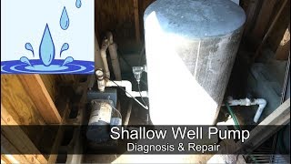 Shallow Well Pump  diagnosis and repair [upl. by Flieger]