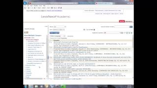 Lexis Nexis Database Tutorial [upl. by Alekram]