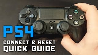 How to Reset amp Connect PS4 Controller to PC amp PS4 🎮 Quick Guide [upl. by Anatnom]