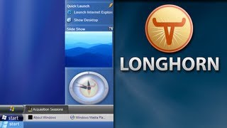 A Tour of Longhorn  The Windows That Never Was  Software Showcase [upl. by Ynatil]