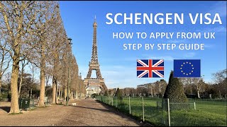 Apply Schengen Visa from UK  Step by step guide  Documents needed [upl. by Hilda623]