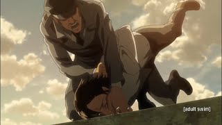 Kruger stopping Grisha from spilling information  Eren cries that his Step Mom ate his Mom Eng Dub [upl. by Verdi]