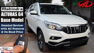 Mahindra Alturas G4 Base Model 4X2 Most Detailed Review with All Features  Alturas G2 [upl. by Ilecara]